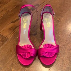 Hot pink heels. Size 8.